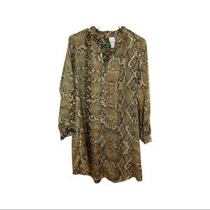 Snack print H&M button down dress